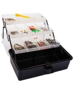 Jarvis Walker 3 Tray Fishing Tackle Box With 500 Pieces Of Tackle - Tackle Kit