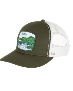Goorin Brothers Uhmerrica Trucker Cap - Forest Green (America Baseball Hat)