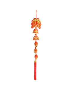 Chinese New Year Hanging Decoration 95cm Red Fish Money Tassel Ornament