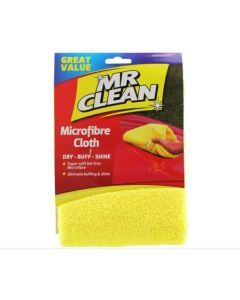 Mr Clean Great Value Microfibre Cloth Dry, Buff, Shine