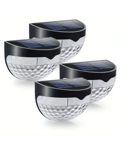 Illuminate Your Holidays: 4-Pack Solar Fence Lights for Festive Deck Decoration
