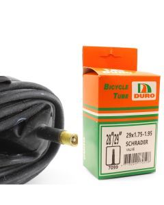 Duro 28/29 x 1.75-1.95-2 1/4 Bicycle Tyre Tube for 28-29-Inch Bikes Schrader Valve