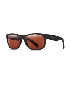 Tonic Wave Polarised Sunglasses - Glass Copper Photochromic Lens & Black Frame