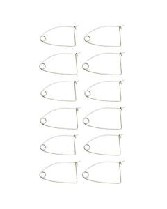 12 x Galvanised Steel Quick Release Bait Clips - Crab Pot Bait Clips