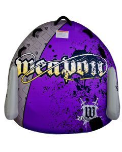 Weapon 1-2 Person Towable Inflatable Biscuit Style Ski Tube (Grey/Purple)