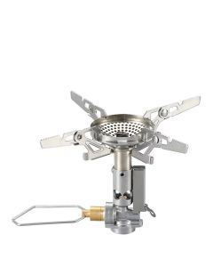 Adjustable Mini Camping Gas Stove Silver