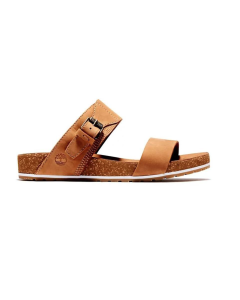 Timberland Womens Malibu Waves Slide (Casual Sandals/Flip Flops) - Rust Nubuck