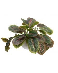 28cm Peacock Bush in Pot Artificial Flower Plant Greenery Decor