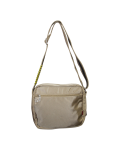 FIB Mens Crossbody Shoulder Bag Travel Satchel Adjustable Strap - Sand