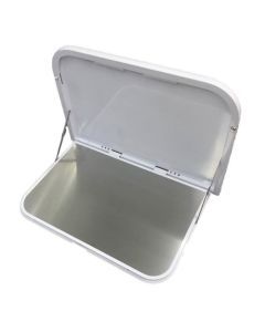 650mm White External Caravan RV Picnic Table with LEDs and USB port