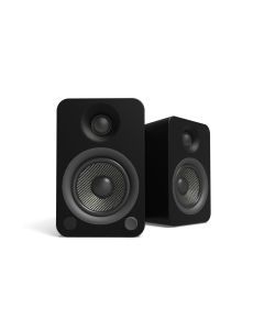 Kanto YU4 140W Powered Bookshelf Speakers (Bluetooth) - Matte Black, Pair