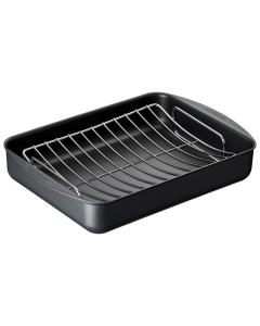 Scanpan 5L Classic Medium Roaster Baking Tray Pan with Grill BBQ (39x27cm)