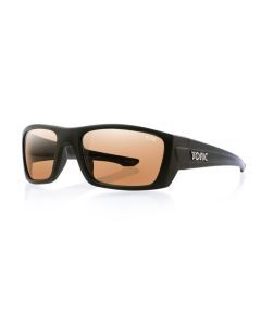 Tonic Youranium Polarised Sunglasses with Glass Neon Copper Lens and Black Frame