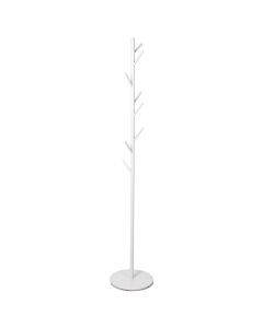 Levede Coat Rack Hat Clothes Stand Hanger Garment Hook Tree Rail Organizer White