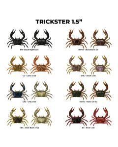 Rapala Crush City 6 Pack of 1.5 Inch Trickster Soft Plastic Lures