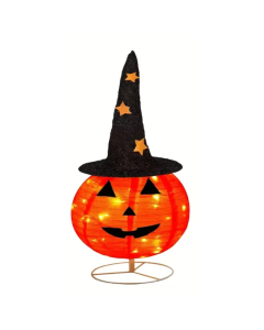 Halloween Foldable Pumpkin Light with Hat