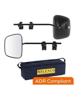 Milenco M-2073A Grand Aero 4 Extra Wide Flat Glass Caravan Towing Mirrors (1 Pair)