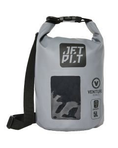 Jetpilot Venture Grey 5L Roll-Top Waterproof DrySafe Dry Bag with Shoulder Strap
