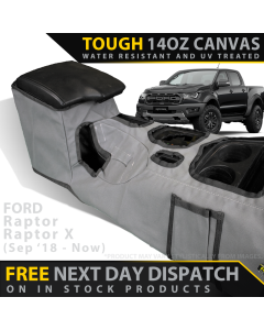Ford Ranger Raptor AUTO Retro Canvas Centre Console Organiser (In Stock)