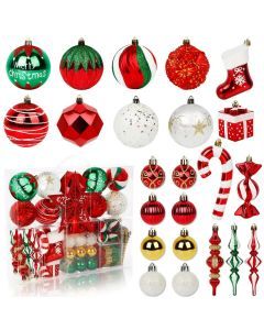 Enchanting Elegance: 106-Piece Christmas Ball Ornament Set