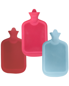 2L HOT WATER BOTTLE Winter Warm Natural Rubber Bag