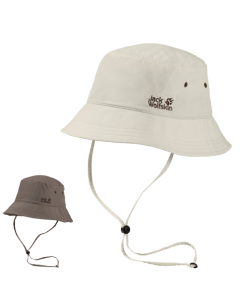 Jack Wolfskin Bucket Hat w Chin Strap Supplex Sun Hat Fishing Hiking UV Protection