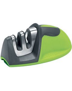 OXO Scanpan Spectrum Mouse Knife Sharpener Green – Compact Safe Easy Grip Tool
