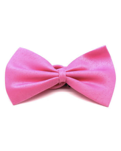 Mens Small Pink Bow Tie (Pre-Tied Classic Formal Necktie)