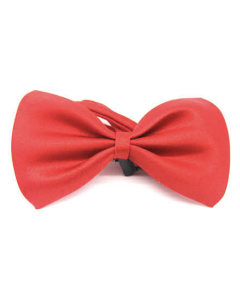 Mens Small Red Bow Tie (Pre-Tied Classic Formal Necktie)