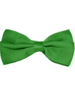 Mens Large Green Bow Tie (Pre-Tied Classic Formal Necktie)