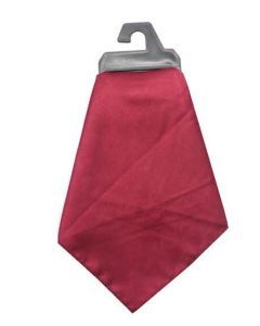 Mens Burgundy Pocket Square - Satin Handkerchief for Suits/Wedding/Party
