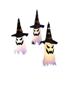 3pcs Enchanted Ghostly Witch Hat