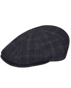 Bailey Cove Dockman Mens Newsboy Cap - Grey Plaid (Autumn/Winter Hat)