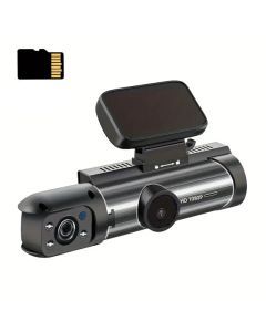 1080P Dual Camera Dash Cam for Cars with 32GB Memory Card