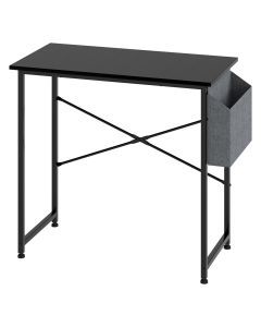 Levede Computer Desk Study Table with Storage Bag Home Office 80cm Black