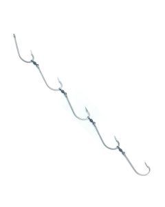 10 Packets of Eagle Claw 1 x 5 Size 10/0 Swivel Gang Hooks
