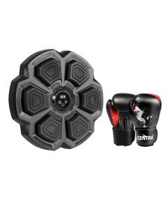 Centra Punching Box Black Music Machine Bluetooth Training 12 OZ Boxing Glove