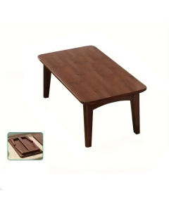 Foldable Bamboo End Table - 60 x 40 x 26 cm