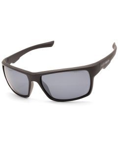 North Beach Pearleye Matte Black/Silver Mirror Polarised Unisex Sunglasses
