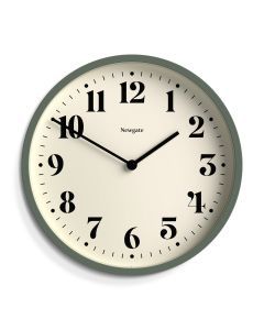 Newgate Number Four Wall Clock Matte Asparagus Green