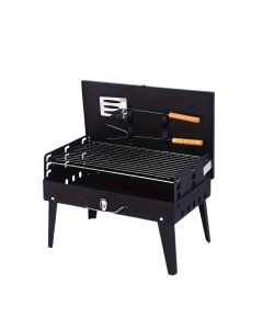 Portable Iron BBQ Grill with Tools