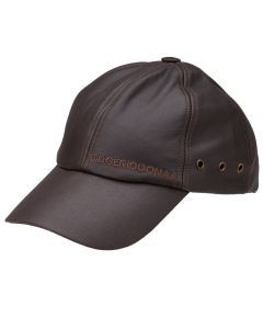 Didgeridoonas Dark Brown Unisex Buffalo Leather Baseball Cap
