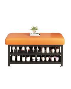 Shoe Changing Stool with Storage Rack
