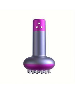 Heated Metal Back Massager - Handheld Smart Brush(Purple)