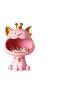 Lucky Cat Resin Porch Key Storage Decoration