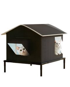 Four Seasons Outdoor Cat Shelter with Ice Box
