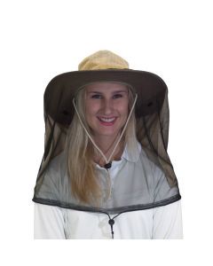 Uveto Micro Mesh Net 'N Shade Hat Attachment for Sun Protection - Beige