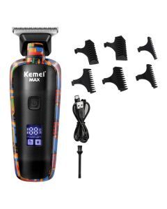 Hair Trimmer for Men 0mm T-Blade Electric Clipper Beard Razor Black