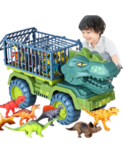 toy car suit boy puzzle Tyrannosaurus excavator car crane drop resistance