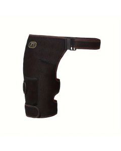 USB-Powered Heated Hip & Thigh Support Brace with Vibration Massage(Black)